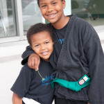 Bilal and Solomon at Kids Martial Arts Class