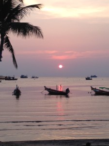 Sunset at Sairee Beach