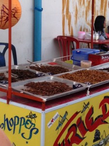 Fried Insect food cart