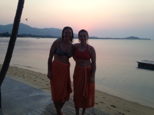 Emma and Mysha in Samui